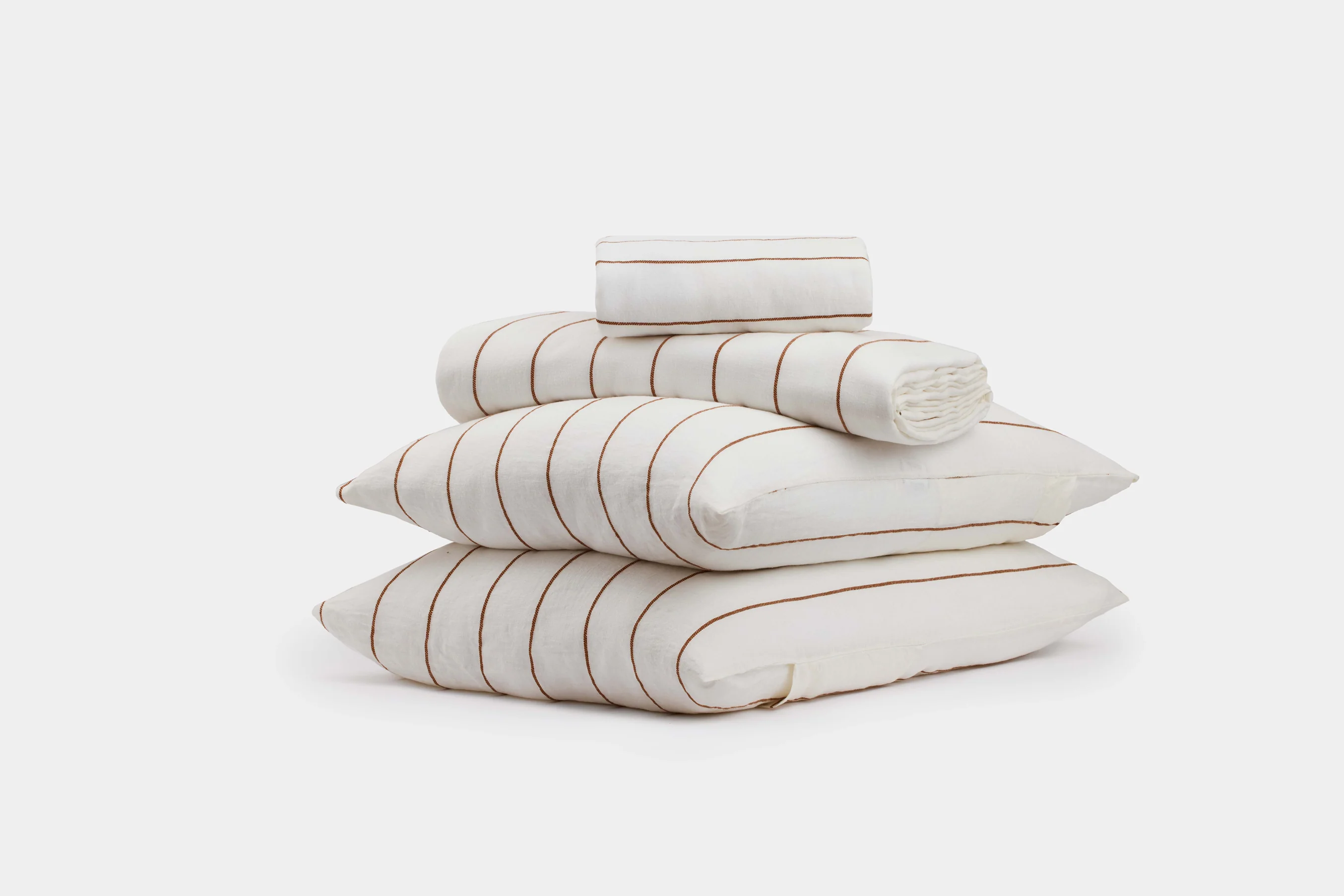 Linen Stripe Sheet Set by CULTIVER