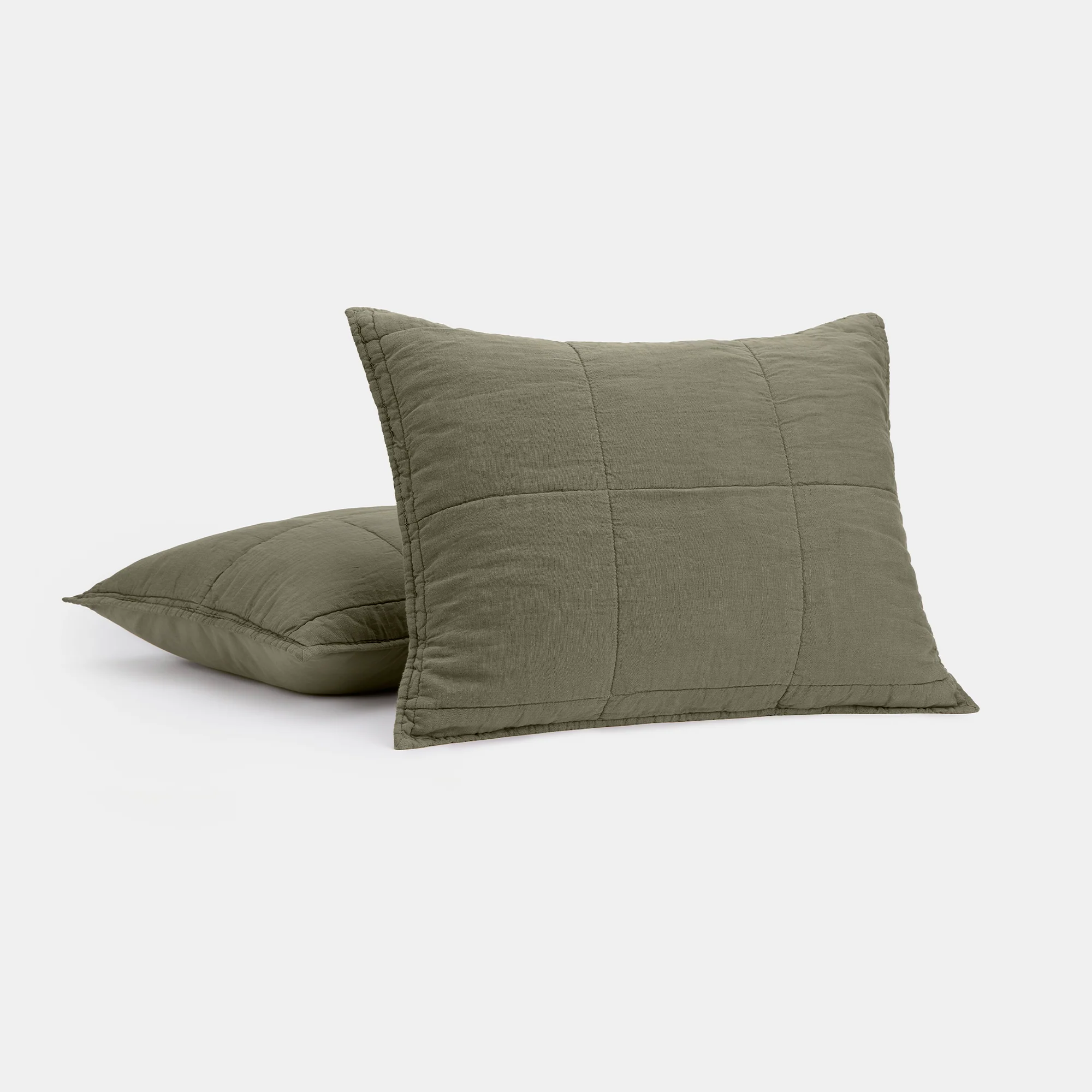 Linen Quilted Sham Set - Image 7